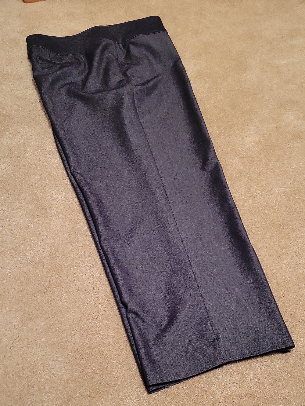 Plus-sized Avenue Dark Charcoal Women's Stretchy Dress Pants. Size 24